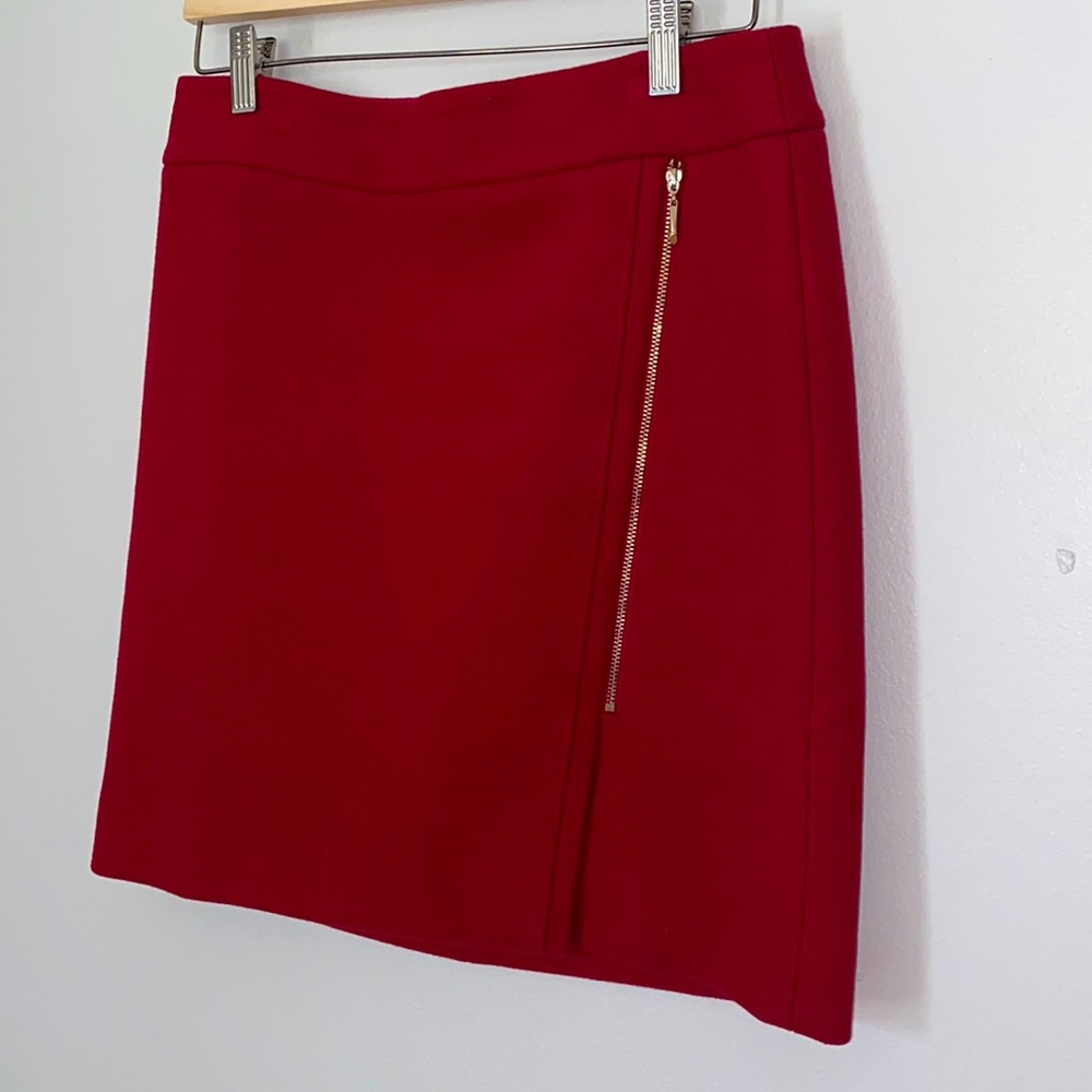 White House Black Market Red Mini Skirt